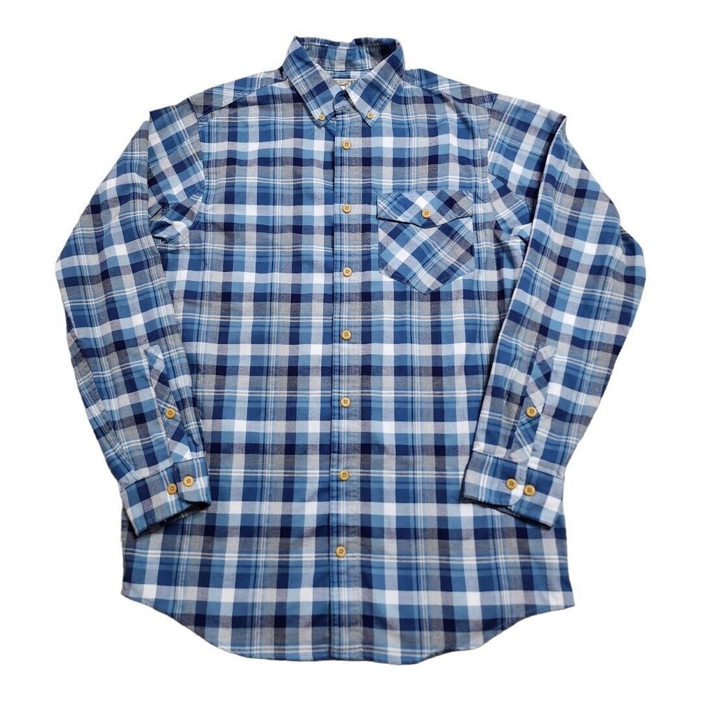 NWOT DULUTH TRADING COMPANY LONG SLEEVE PLAID SHIRT MENS LARGE TALL‎ Button-Down